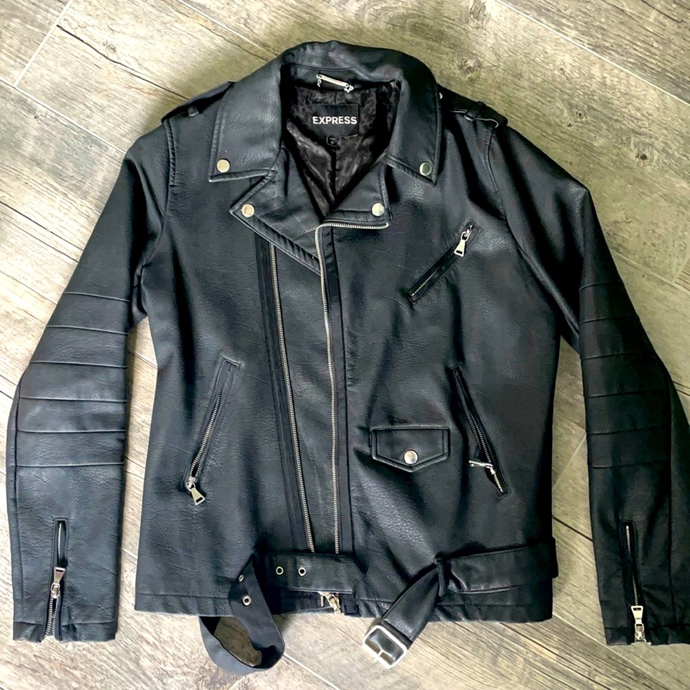 Vegan Leather Moto Jacket